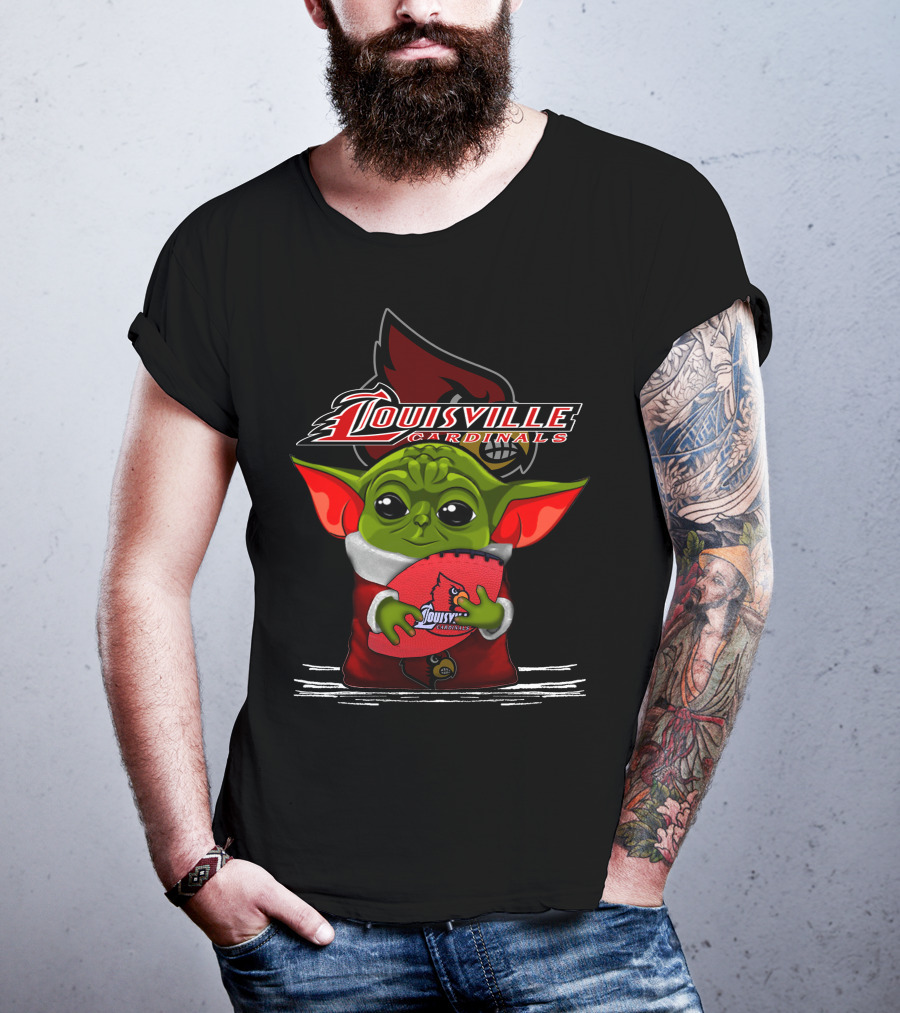 Louisville Cardinals Yoda Football Fan T-Shirt