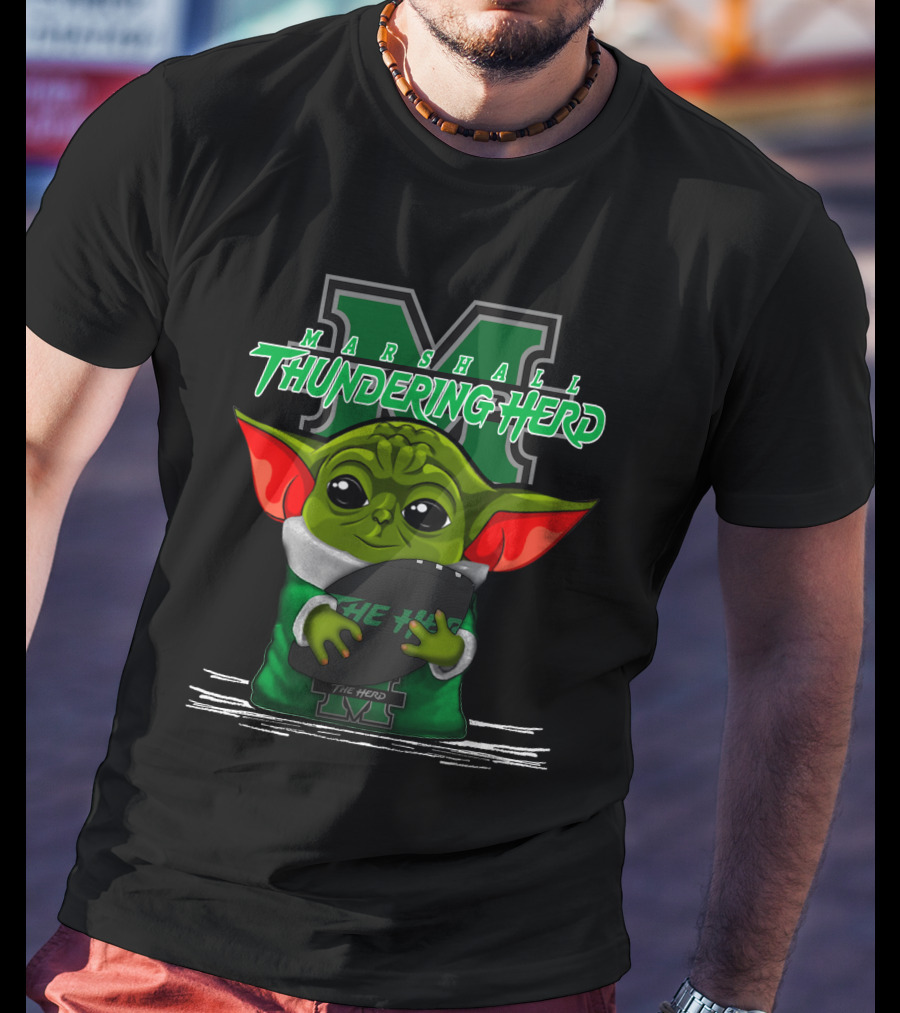 Marshall Thundering Herd Yoda The Herd T-Shirt