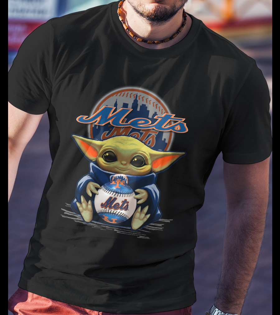 Mets Yoda Baseball Fan T-Shirt