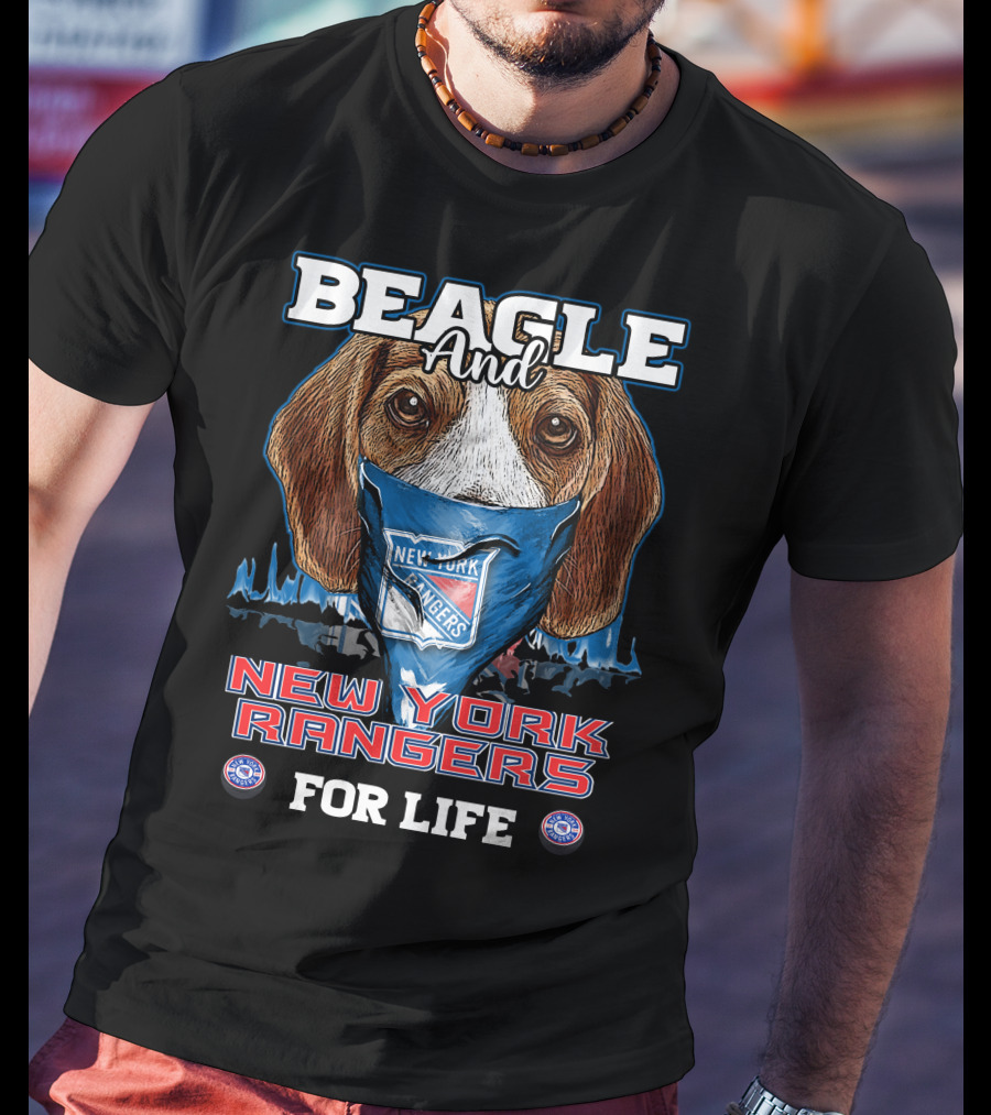 Beagle And New York Rangers For Life T-Shirt