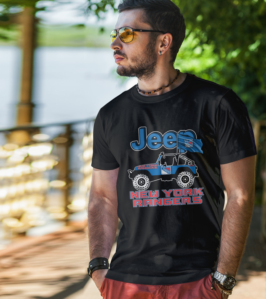 Jeep New York Rangers Off-Road Adventure Fan Gear T-Shirt