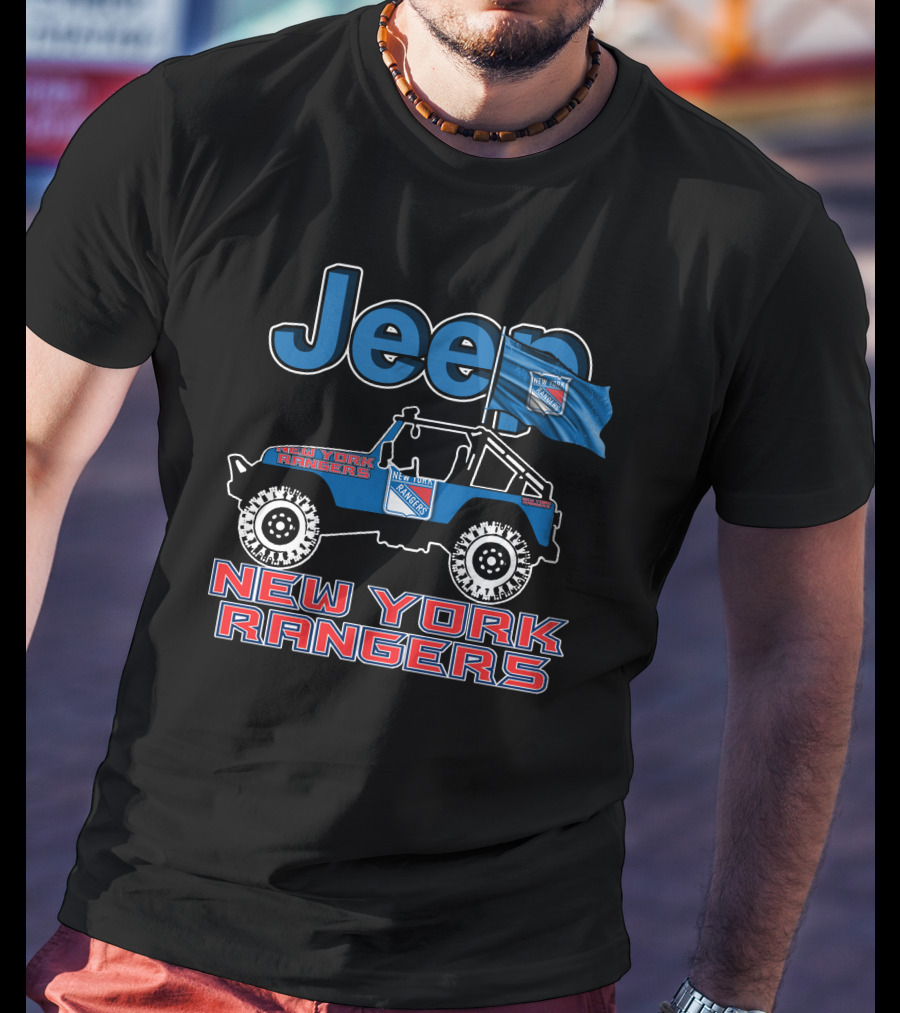 Jeep New York Rangers Off-Road Adventure Fan Gear T-Shirt