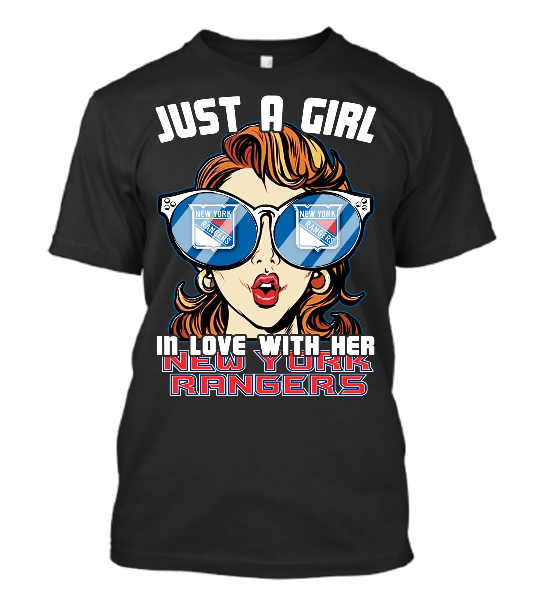 Just A Girl In Love With Her New York Rangers T-Shirt
