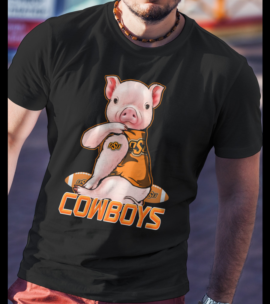 OSU Pig Cowboys Football Oklahoma State T-Shirt
