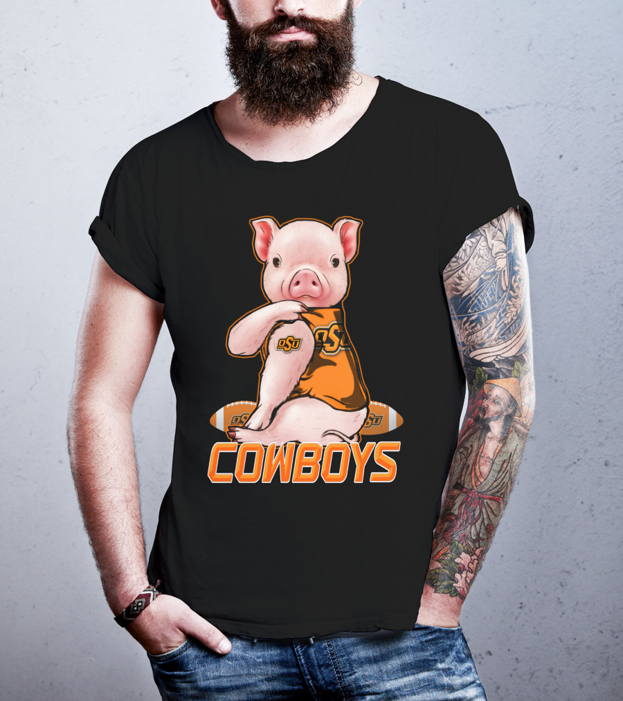 OSU Pig Cowboys Football Oklahoma State T-Shirt