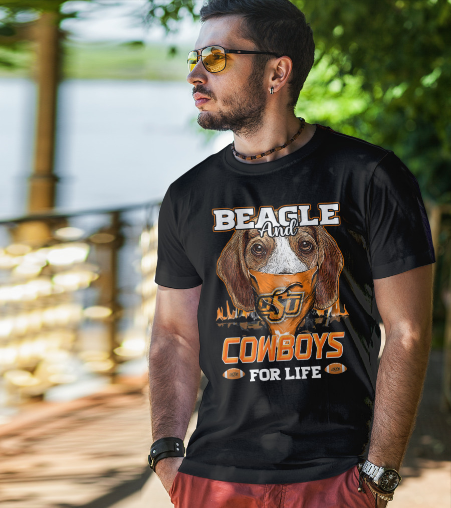 Beagle And Cowboys OSU For Life T-Shirt