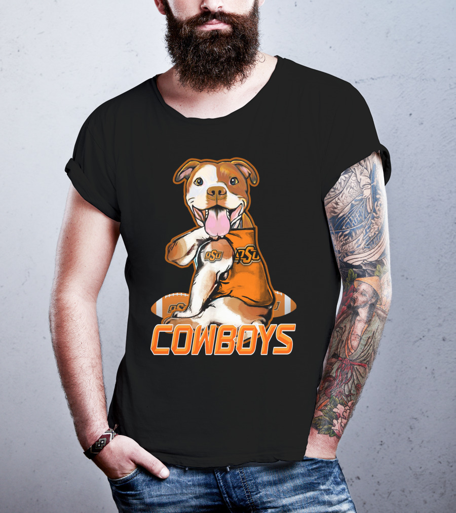 Pittbull OSU Cowboys Football Team Spirit T-Shirt