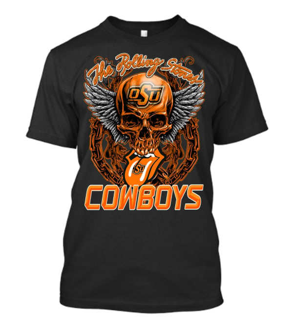 The Rolling Stones Osu Cowboys Skull Wings T-Shirt