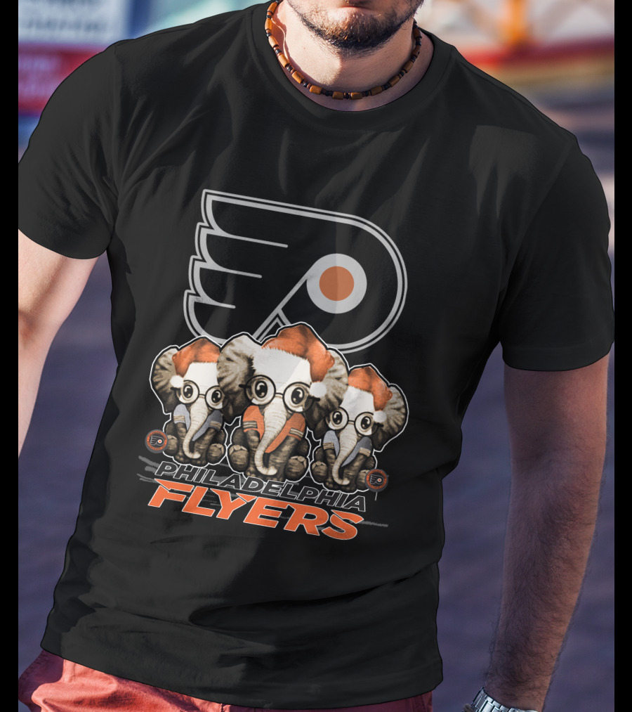 Philadelphia Flyers Elephant Xmas T-Shirt