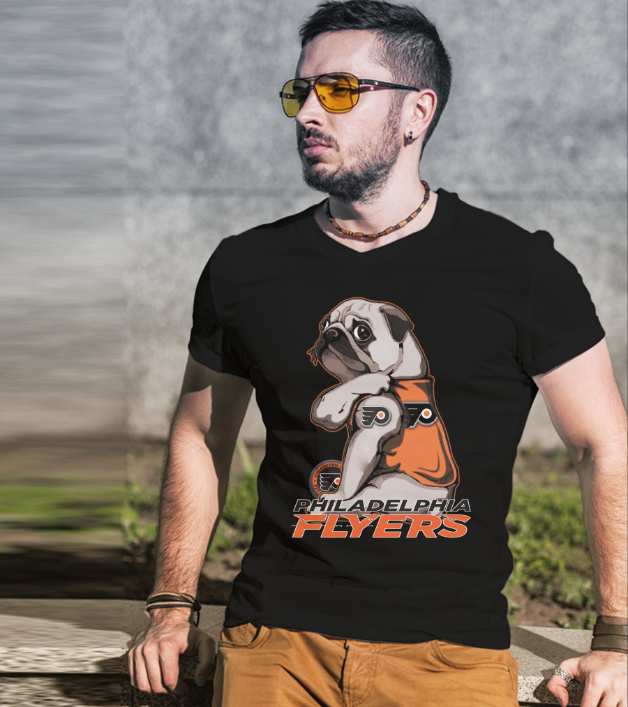 Philadelphia Flyers Pug Mascot T-Shirt