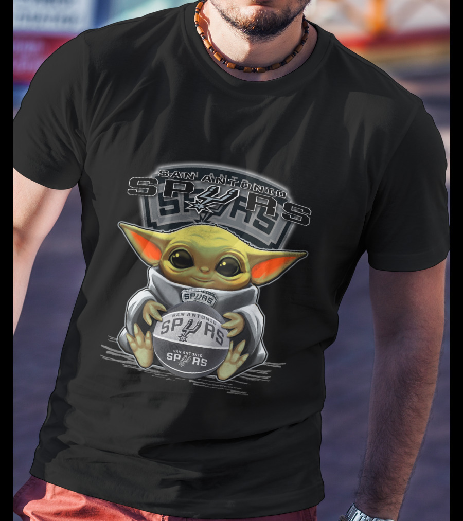 San Antonio Spurs Yoda Spurs Ball T-Shirt