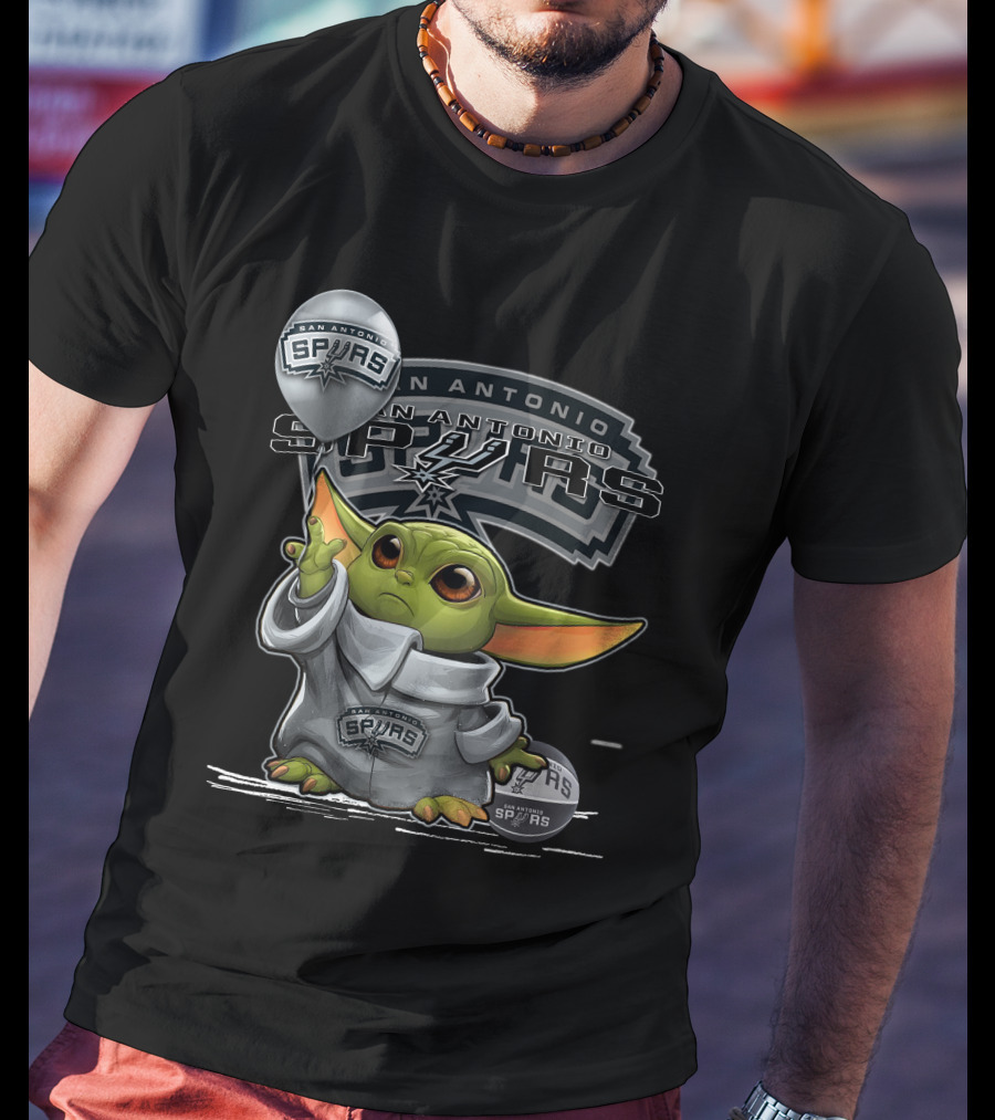 San Antonio Spurs Yoda Character T-Shirt