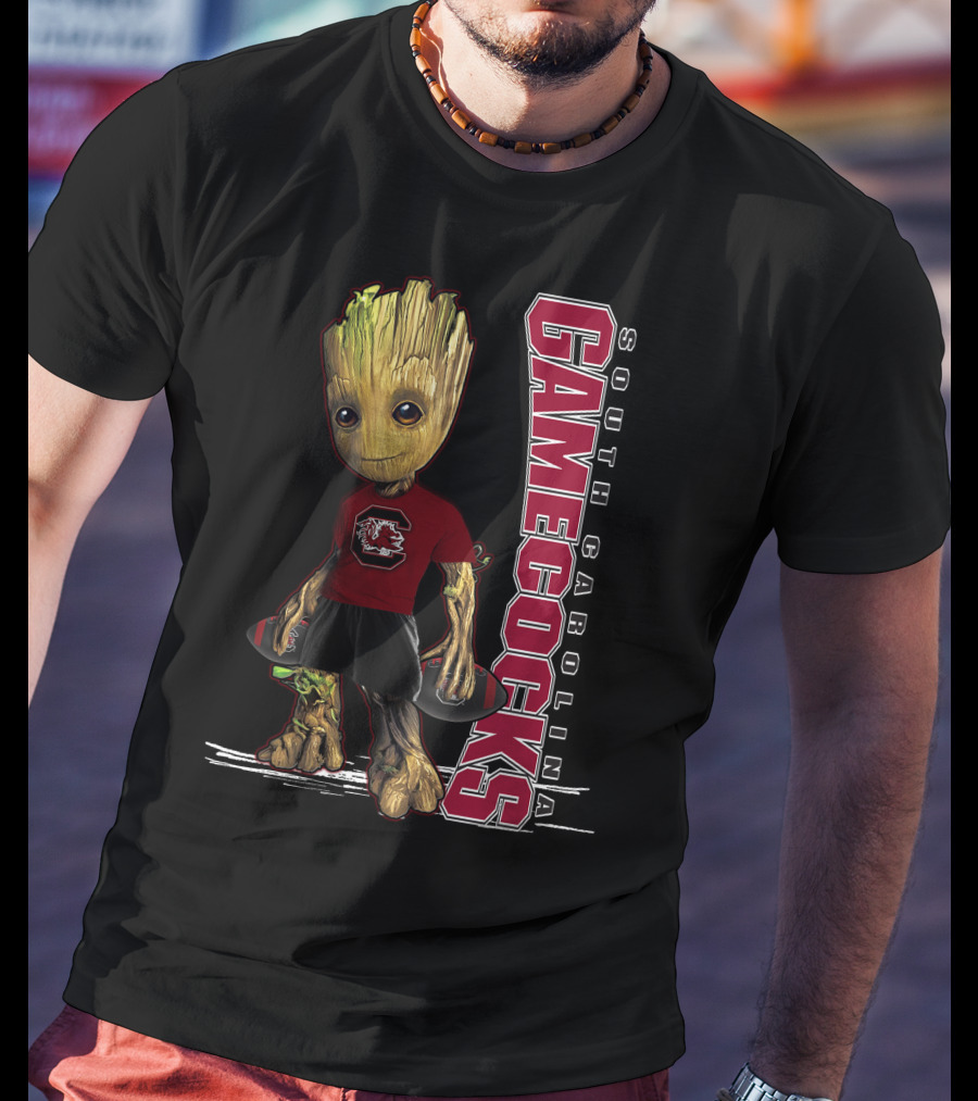 Groot South Carolina Gamecocks Fan With University T-Shirt