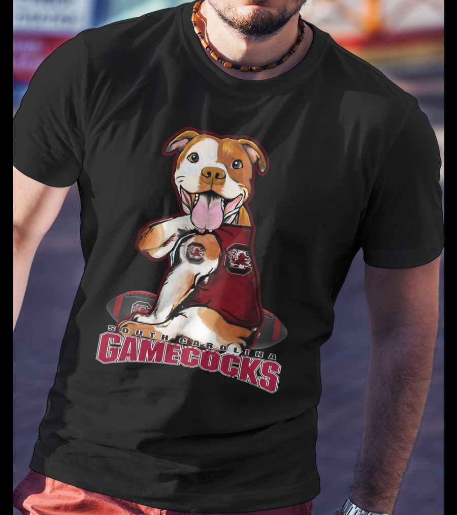 South Carolina Gamecocks Pitbull Football Fan T-Shirt