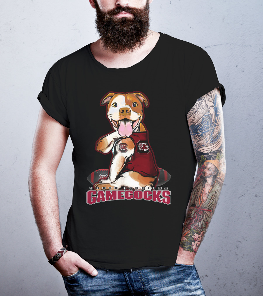 South Carolina Gamecocks Pitbull Football Fan T-Shirt