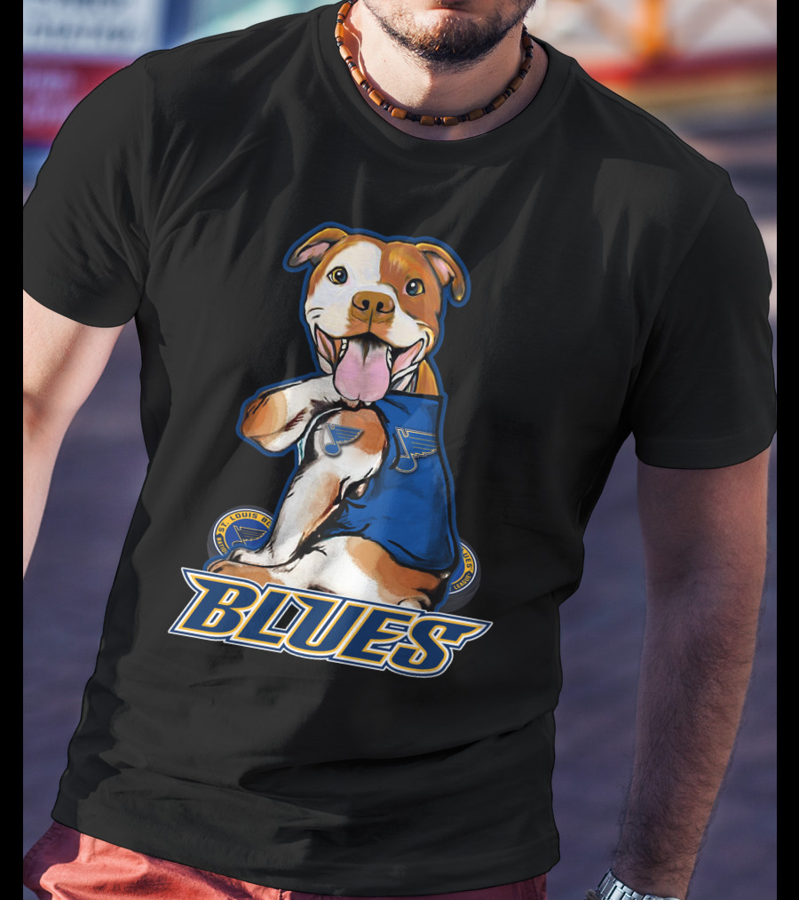 St. Louis Blues Pitbull Hockey Team T-Shirt