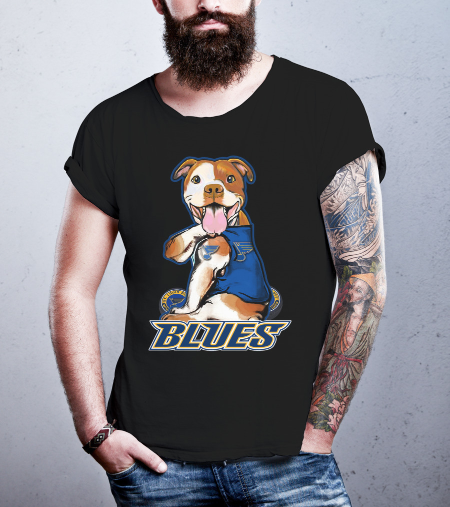 St. Louis Blues Pitbull Hockey Team T-Shirt