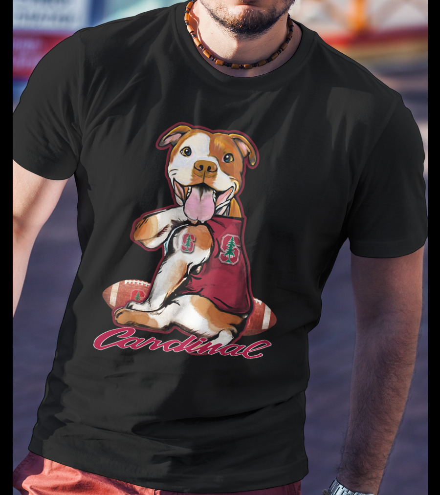 Pitbull Cardinal Stanford Football T-Shirt