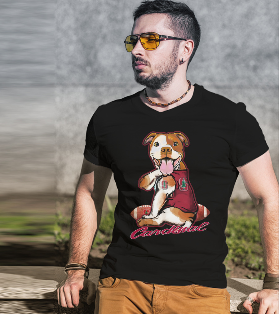 Pitbull Cardinal Stanford Football T-Shirt