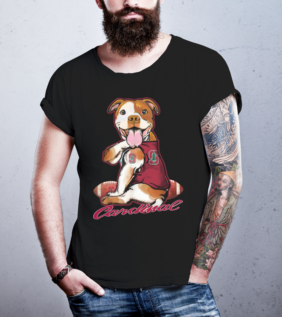 Pitbull Cardinal Stanford Football T-Shirt