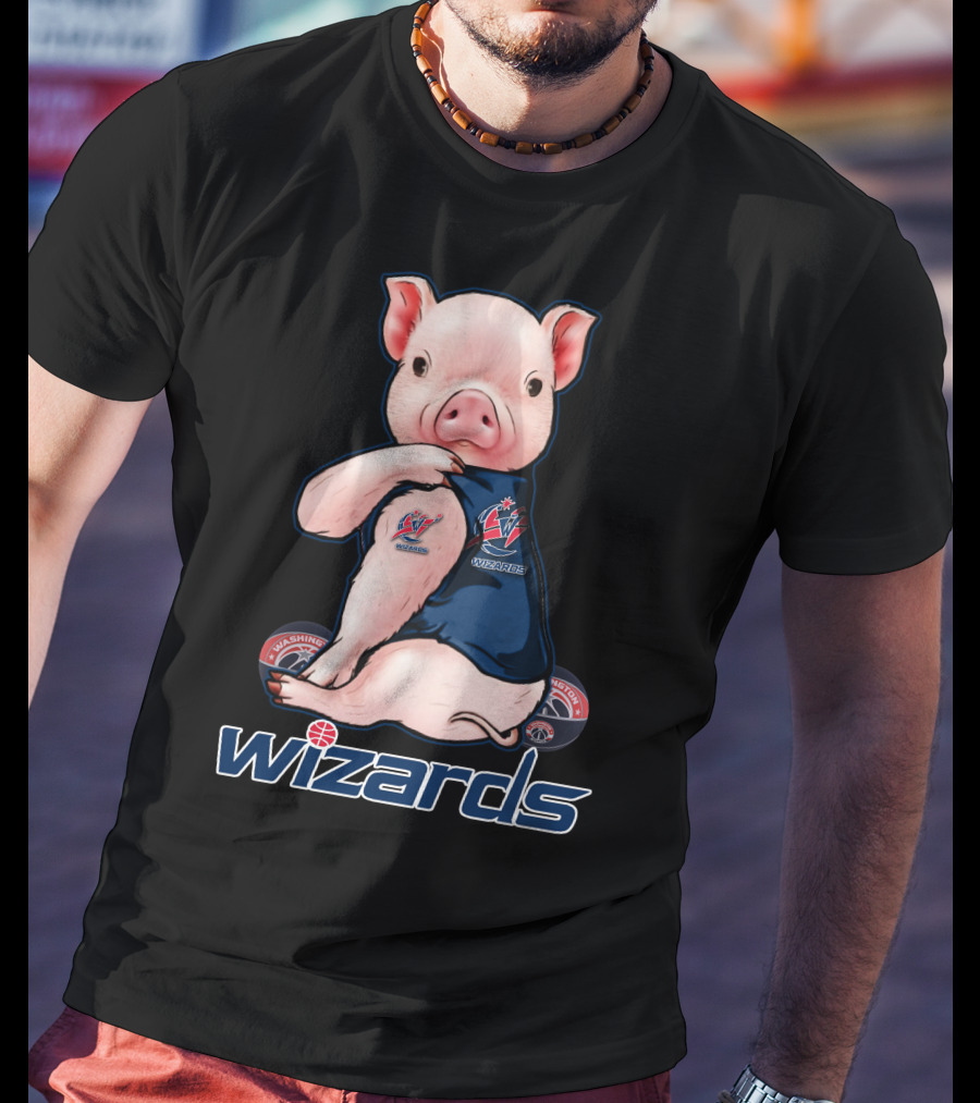 Pig Washington Wizards Wizards Basketball Team T-Shirt