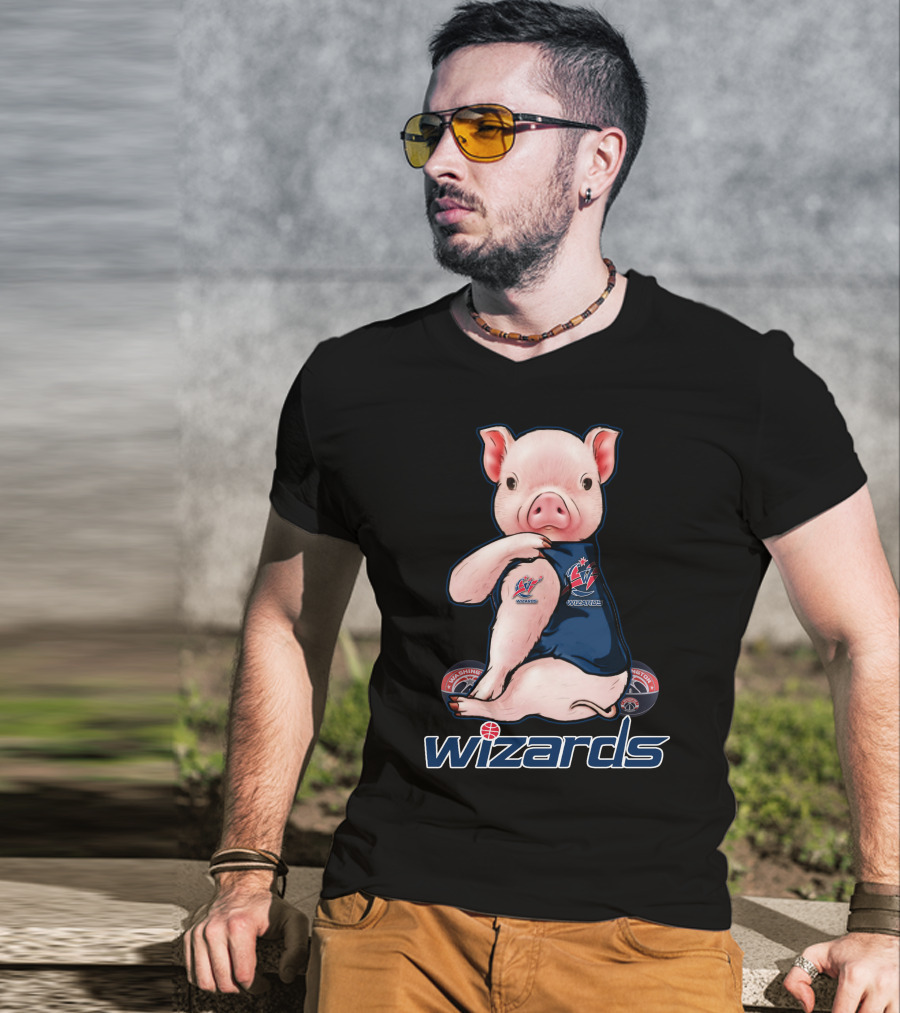 Pig Washington Wizards Wizards Basketball Team T-Shirt