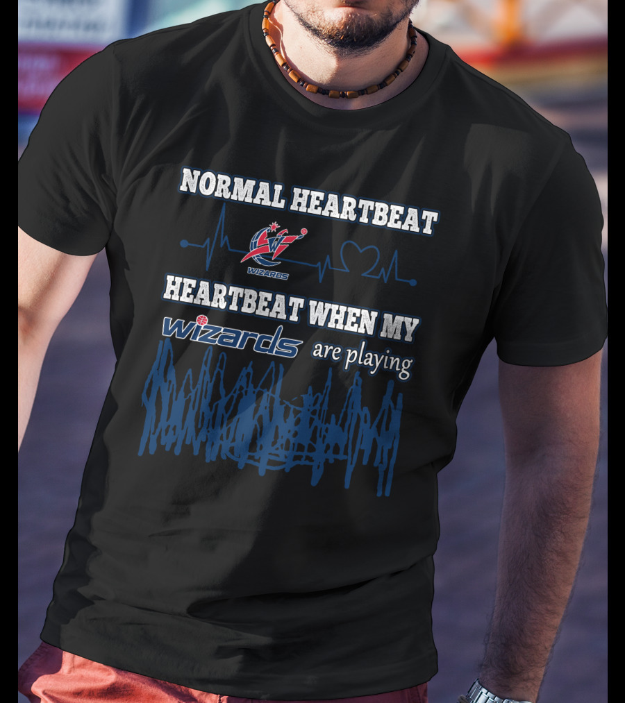 Normal Heartbeat Wizards Heartbeat When My Wizards Are Playing T-Shirt