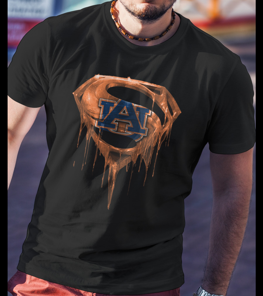 Auburn Tigers Superman Logo Spm T-Shirt