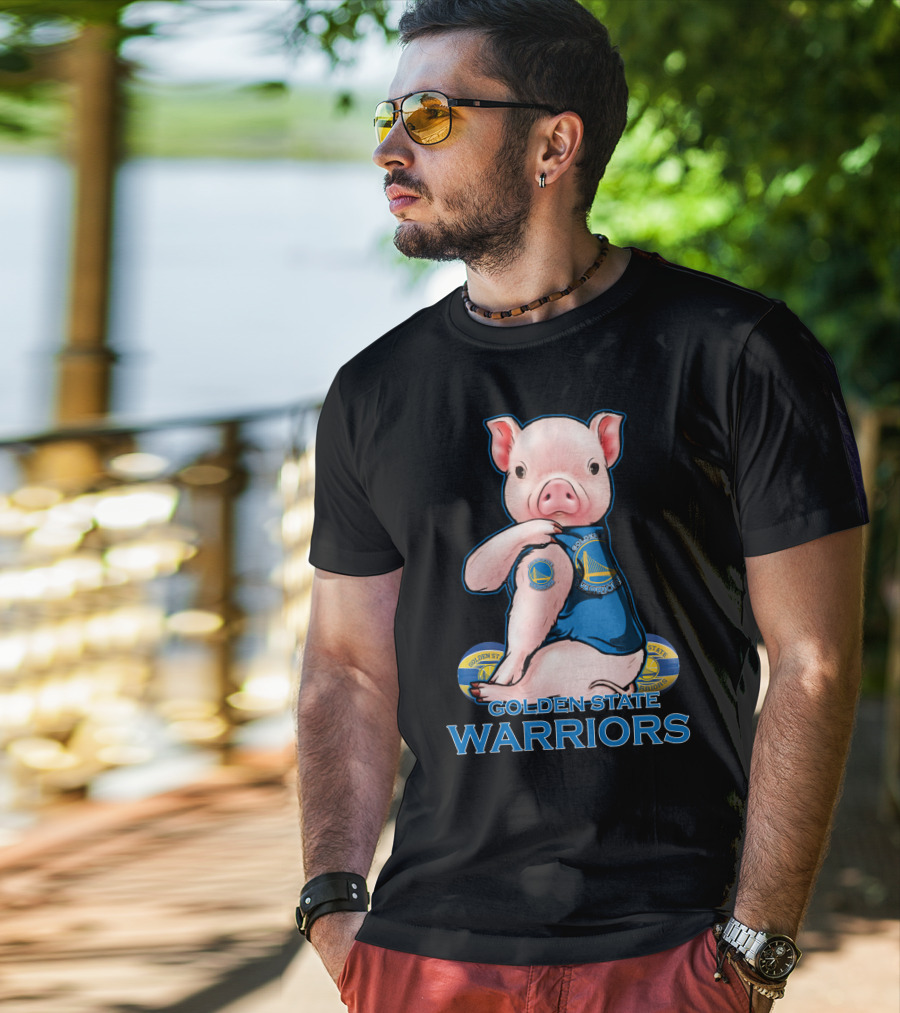 Golden State Warriors Pig Basketball Team Fan T-Shirt