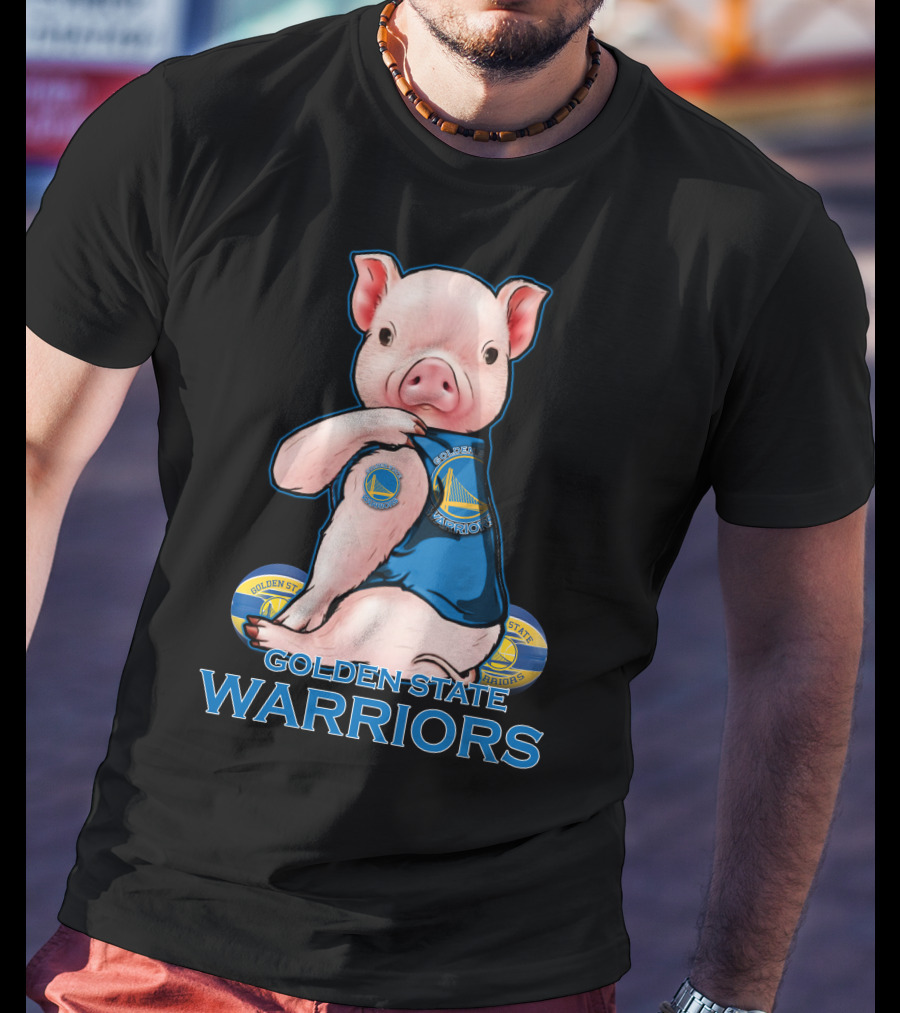 Golden State Warriors Pig Basketball Team Fan T-Shirt