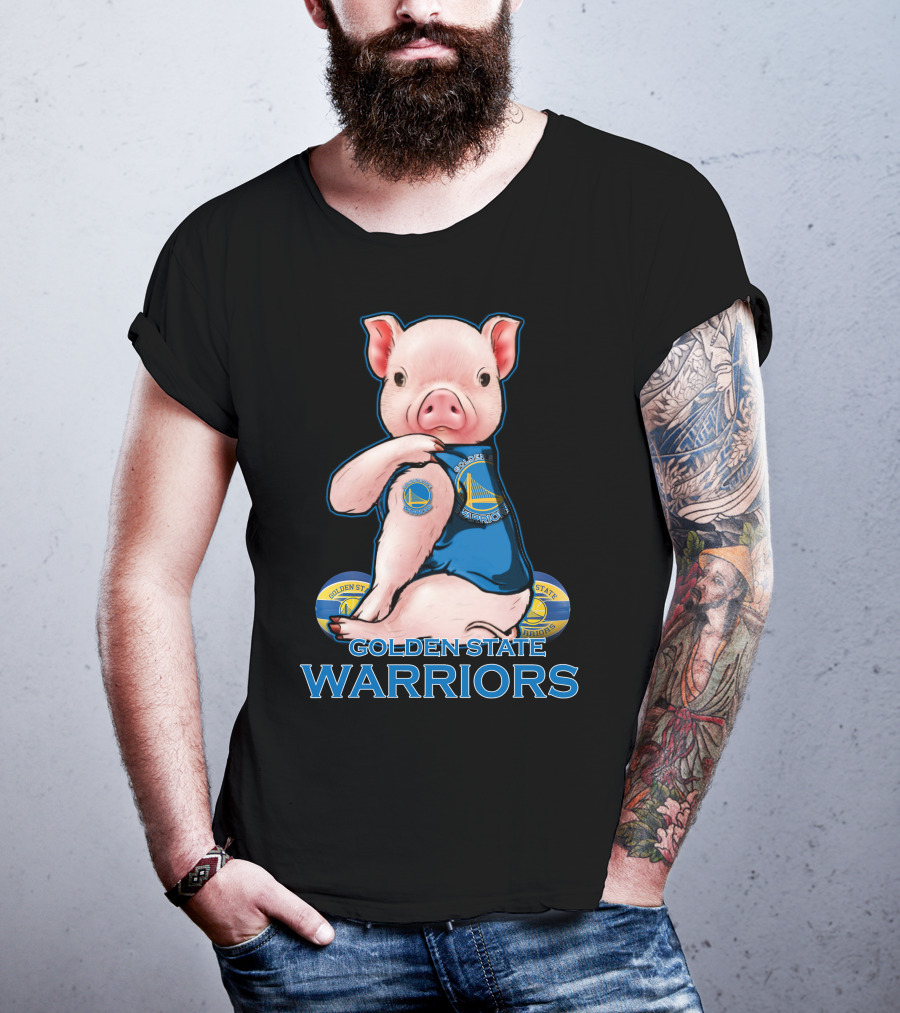 Golden State Warriors Pig Basketball Team Fan T-Shirt