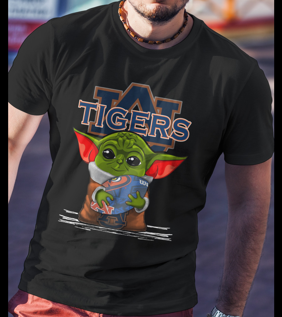 Yoda Auburn Tigers Football Fan T-Shirt