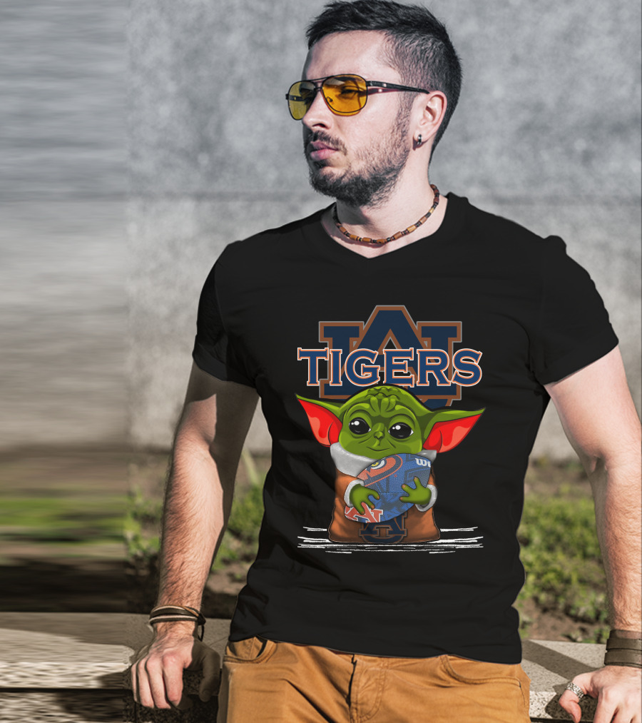 Yoda Auburn Tigers Football Fan T-Shirt