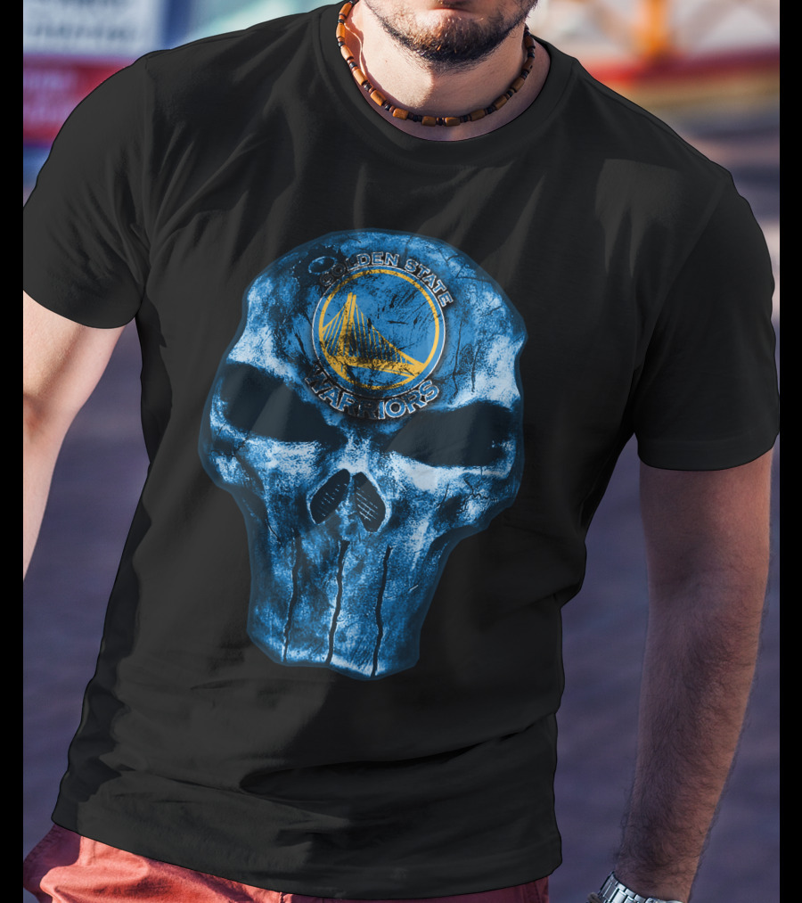 Skull Golden State Warriors Basketball T-Shirt