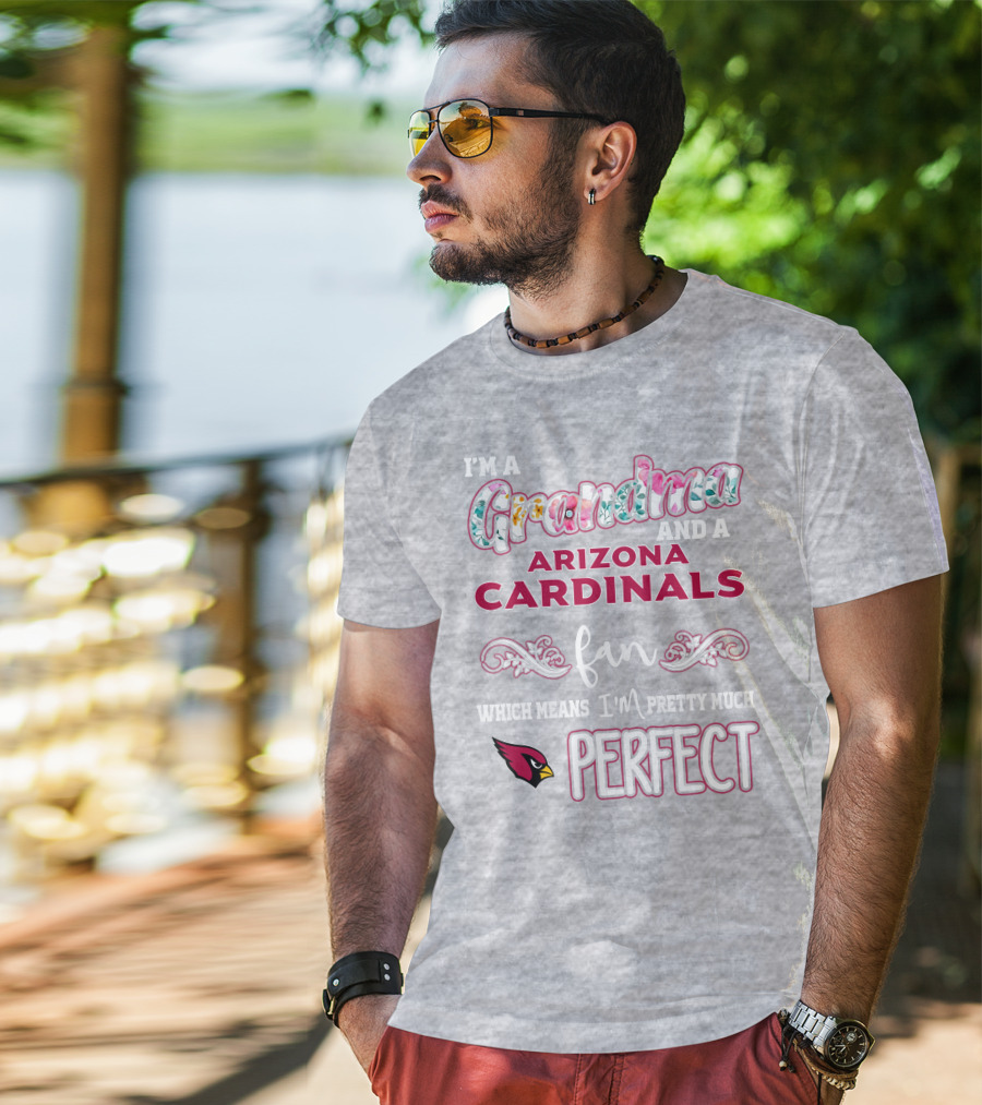 I'm A Grandma And A Arizona Cardinals Fan Which Means I'm Pretty Much Perfect T-Shirt