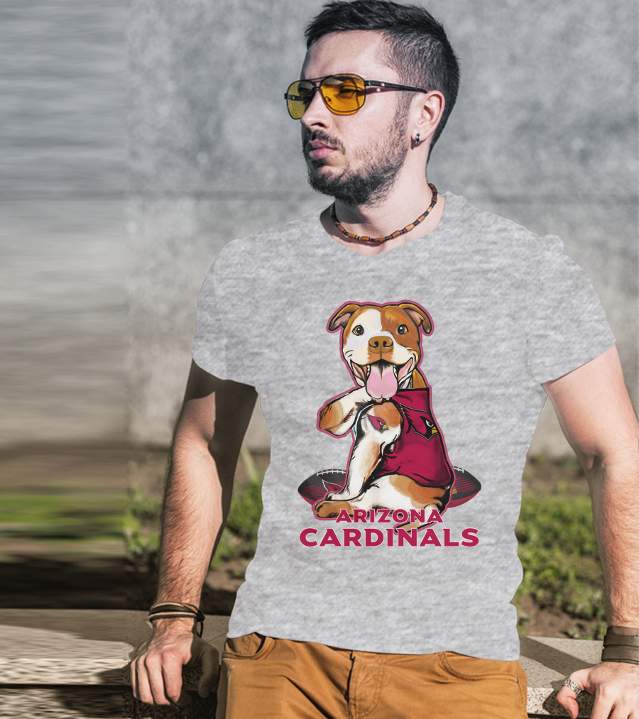 Arizona Cardinals Pitbull Football Fan T-Shirt
