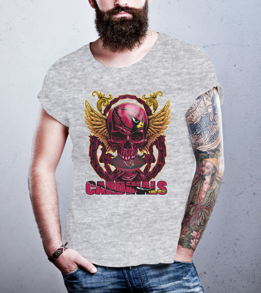 Cardinals Skullfb Arizona Cardinals T-Shirt