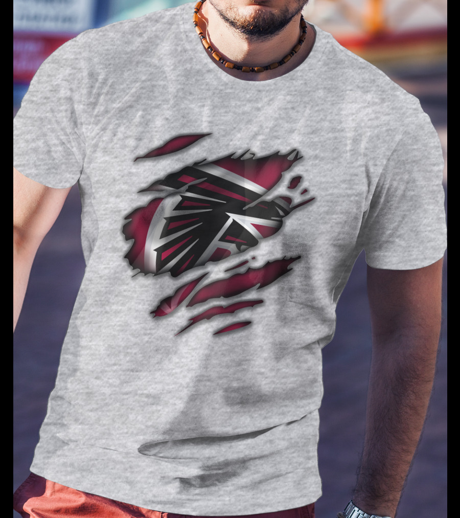 Atlanta Falcons Logo Claw Marks T-Shirt