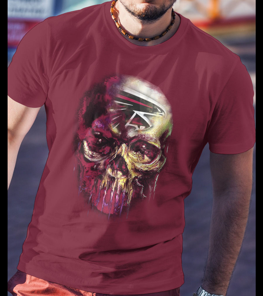 Atlanta Falcons Skull Art T-Shirt