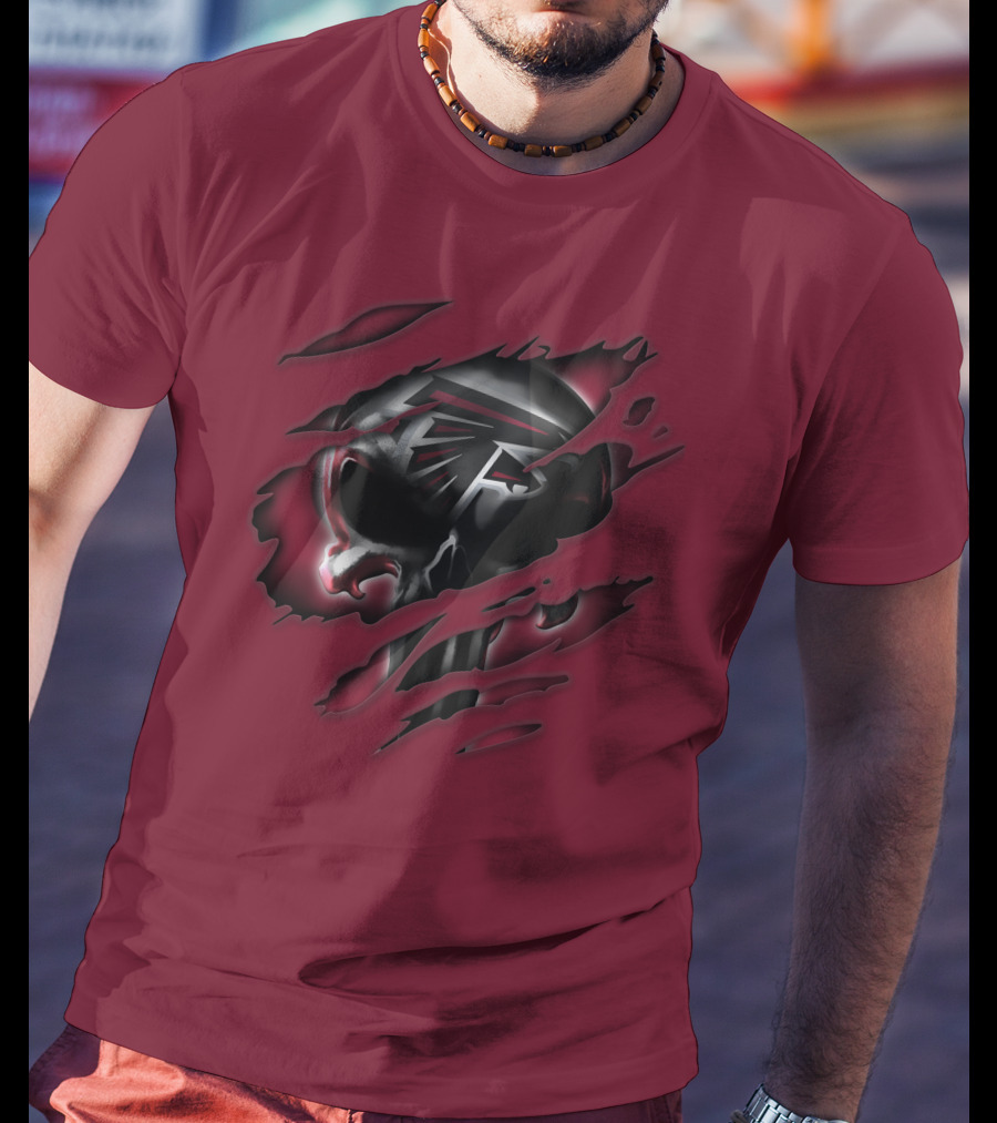Atlanta Falcons Skull T-Shirt
