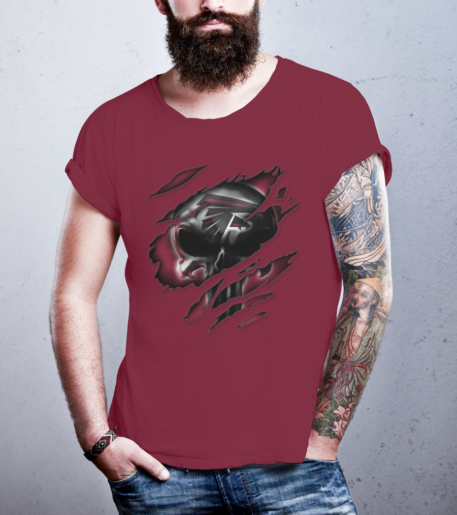 Atlanta Falcons Skull T-Shirt