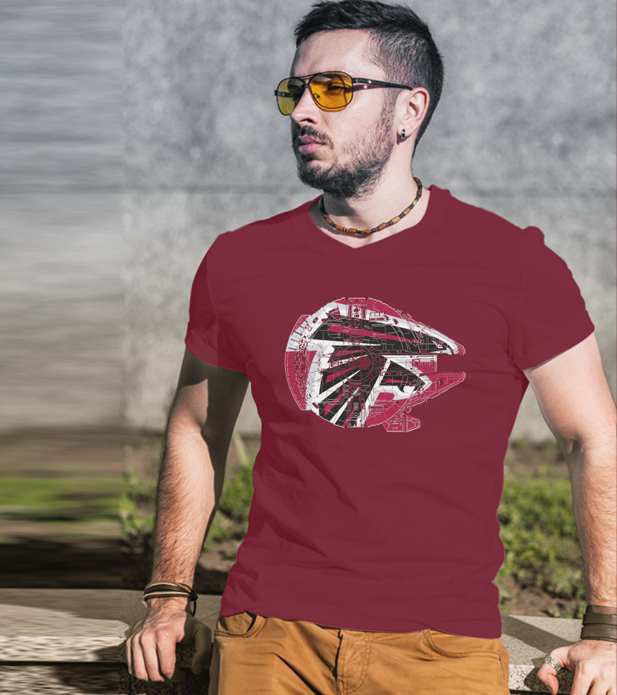 Atlanta Falcons Millennium Falcon 69 Spaceship T-Shirt