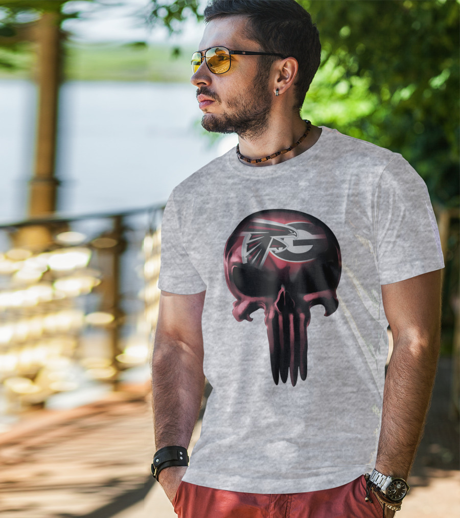 Atlanta Falcons G Logo Skull T-Shirt