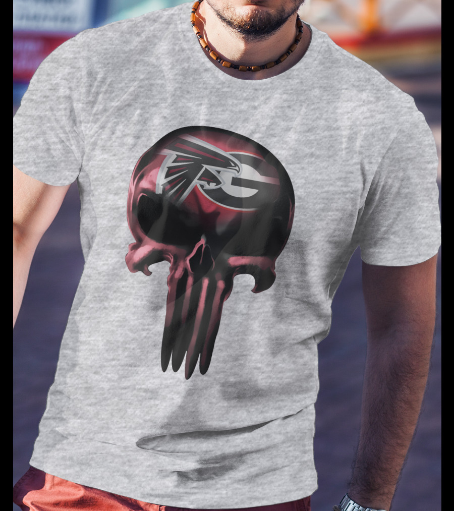 Atlanta Falcons G Logo Skull T-Shirt