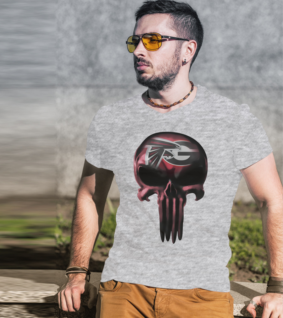 Atlanta Falcons G Logo Skull T-Shirt