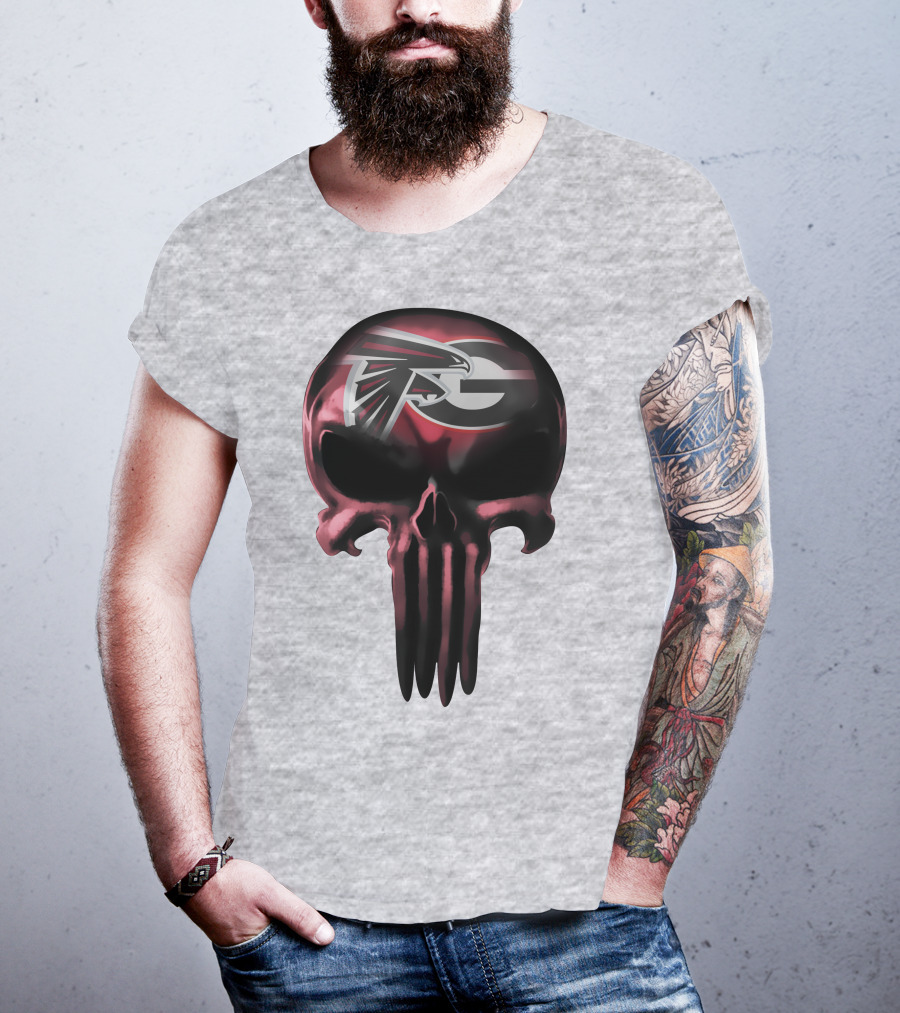Atlanta Falcons G Logo Skull T-Shirt