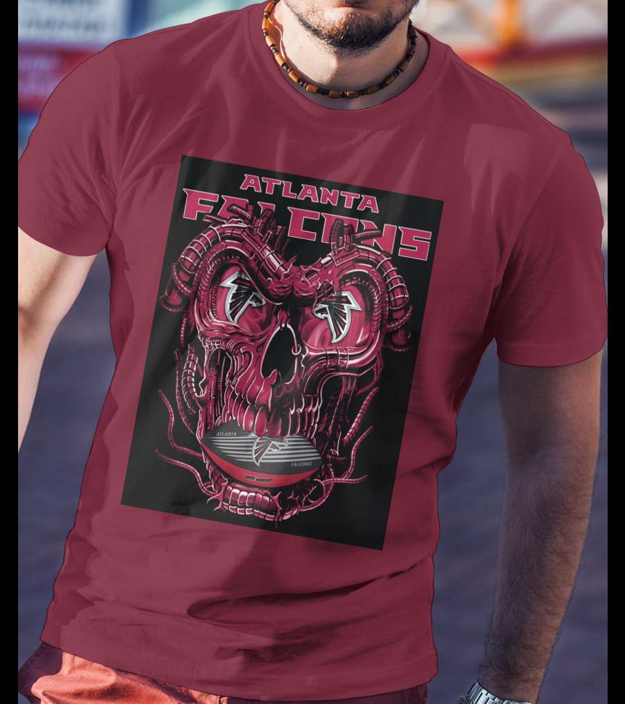 Atlanta Falcons Dragonskull Helmet T-Shirt