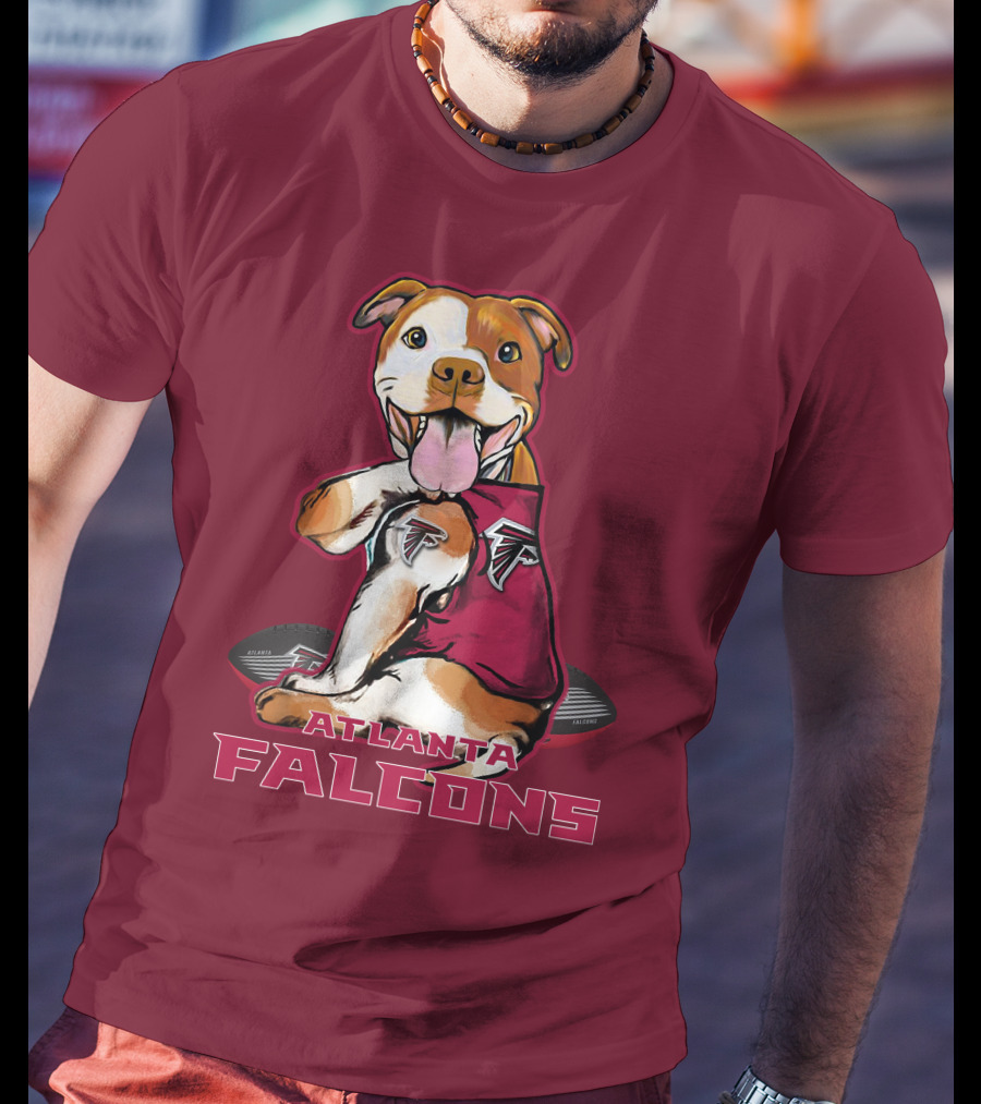 Atlanta Falcons Pittbull Football Fan T-Shirt