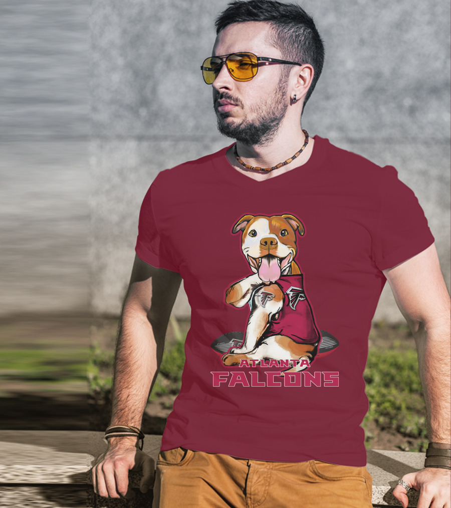 Atlanta Falcons Pittbull Football Fan T-Shirt