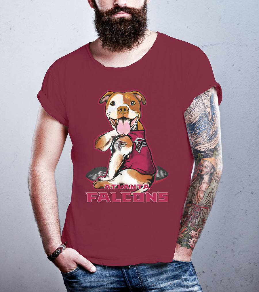 Atlanta Falcons Pittbull Football Fan T-Shirt